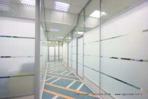 ENKA İNŞAAT CAM BÖLME DUVAR SİSTEMLERİ DEVAM EDİYOR